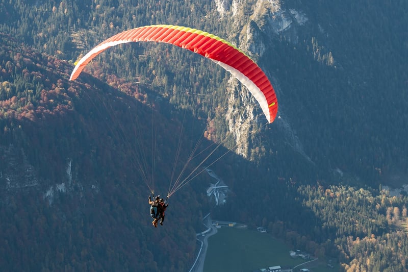 Skydiving Over Mountains